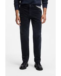 BOSS - Tapered-Fit Trousers - Lyst