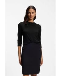 BOSS - Slim-Fit Crew-Neck Sweater - Lyst