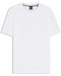 BOSS - Kurzarmshirt T-Shirt mit Gummiertem Logo - Lyst