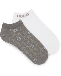 HUGO - Two-Pack Of Ankle-Length Socks - Lyst