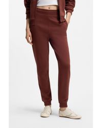 HUGO - Cotton-Terry Tracksuit Bottoms With Embroidered Logo - Lyst