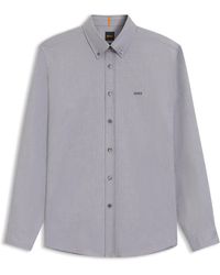 BOSS - Regular-Fit Overhemd Van Oxfordkatoen - Lyst