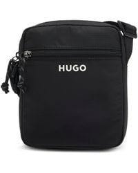 HUGO - Crossbody Bag With Contrast Logo - Lyst