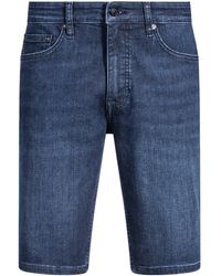 BOSS - Slim-Fit Delaware-Shorts Van Blauw Soft-Motion Denim - Lyst