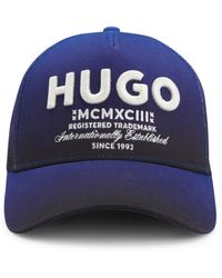 HUGO - Cap Aus Baumwoll-Twill Mit 3D-Logo-Stickerei - Lyst