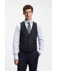 BOSS - Slim-Fit Waistcoat - Lyst