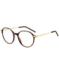 BOSS - Round Havana-Acetate Optical Frames With-Tone Temples - Lyst
