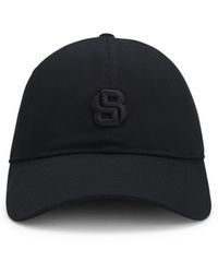 BOSS - Cotton Cap With Embroidered Double B Monogram - Lyst