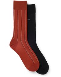 BOSS - Dark Orange Men's Business Socks Size 7-13 - Lyst