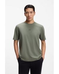 BOSS - Relaxed-Fit T-Shirt With A Layered Logo Print - Lyst
