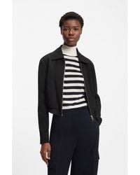 BOSS - Regular-Fit Zip-Up Jacket - Lyst