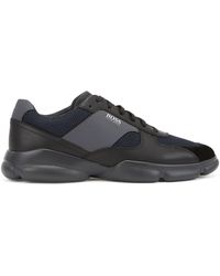 boss athleisure lighter low mesh trainers