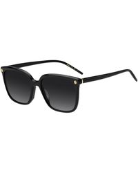 BOSS - Acetate Sunglasses With-Tone Double B Monograms - Lyst