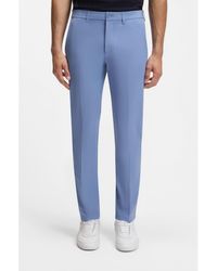 BOSS - Slim-Fit Technical Trousers With Four-Way Stretch - Lyst