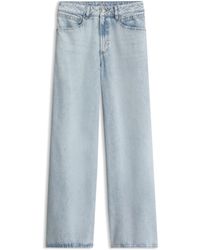 BOSS - Relaxed-Fit Wide-Leg Jeans - Lyst