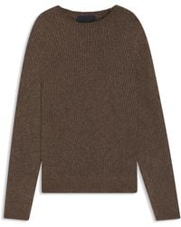 BOSS - Beckham X Strickpullover Mit Mouliné-Rippstruktur - Lyst