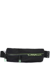 HUGO Zip-up Belt Bag With Exclusive Logo - Black