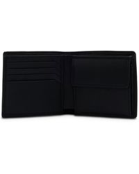 HUGO - Leather Billfold Wallet With Logo Details - Lyst