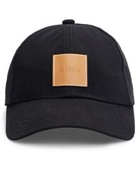 BOSS - Cap aus Baumwoll-Canvas mit Logo-Aufnäher - Lyst