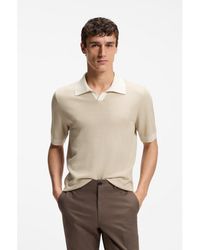 BOSS - Johnny-Collar Polo Sweater - Lyst