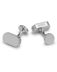 BOSS - Cufflinks With Engraved Logo - Lyst