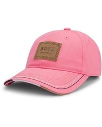 BOSS - Equestrian Cap With Retro-Inspired Logo Patch - Lyst