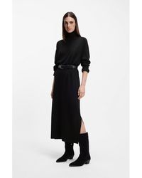 BOSS - Relaxed-Fit Knitted Dress - Lyst