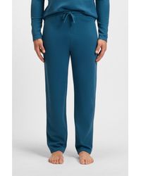 BOSS - Cotton-Blend Pyjama Bottoms With Embroidered Logo - Lyst
