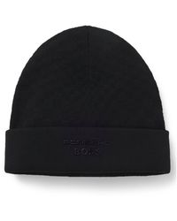 BOSS - Porsche X Beanie Hat With Pasha Check - Lyst