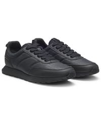 HUGO - Low-Top Trainers With Monogrammed Uppers - Lyst