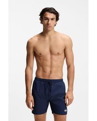 BOSS - Medium-Length Swim Shorts With Contrast Details - Lyst