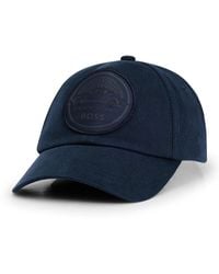 BOSS - Porsche X Cotton-twill Cap With Dual-branded Patch - Lyst