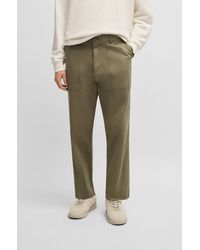 HUGO - Light Green Men's Casual Pants Size L - Lyst