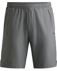 BOSS - Schnell trocknende Shorts mit dekorativem reflektierendem Logo - Lyst