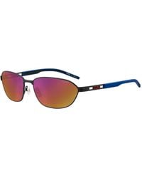 HUGO - Metal Sunglasses With Cut-Out Logo - Lyst