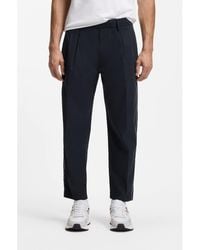 BOSS - Tapered-Fit Trousers With Water-Repellent Finish - Lyst