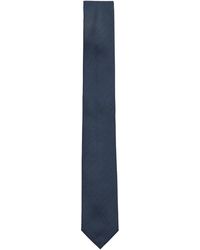 BOSS by HUGO BOSS In Italien gefertigte Krawatte aus reiner Seide - Blau