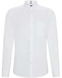 BOSS - Slim-fit Buttondownoverhemd Van Oxfordkatoen - Lyst