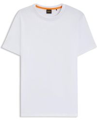 BOSS - Cotton-Jersey T-Shirt With Logo Detail - Lyst
