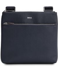 BOSS - Envelope Bag With Signature Stripe And Logo Detail - Lyst