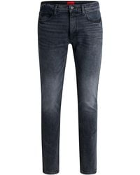 HUGO - Extra Slim-fit Jeans Van Donkerblauw Stretchdenim - Lyst