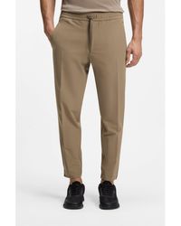 BOSS - Tapered-Fit Trousers - Lyst