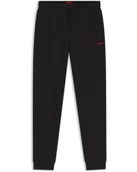 HUGO - Pyjamabroek Met Logostiksel Van Een Katoenmix - Lyst