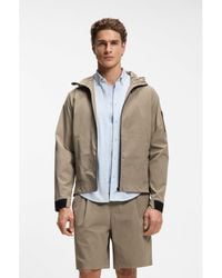 BOSS - Water-Repellent Jacket With Micro-Waffle Structure - Lyst