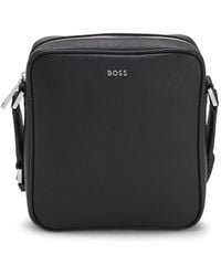 BOSS - Reporter Bag With-Tone Logo Lettering - Lyst
