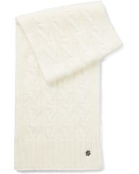 BOSS - Equestrian Cable-Knit Scarf - Lyst