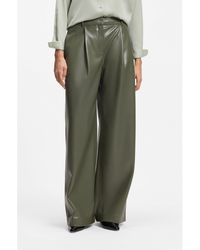 BOSS - Wide-Leg Trousers - Lyst
