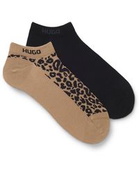HUGO - Two-Pack Of Ankle-Length Cotton-Blend Socks - Lyst