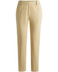 HUGO - Kortere, Slim-Fit Broek Met Ritsen Aan De Binnenkant Van De Pijpen - Lyst
