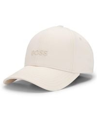 BOSS - Cotton-Twill Cap With Tonal Embroidered Logo - Lyst